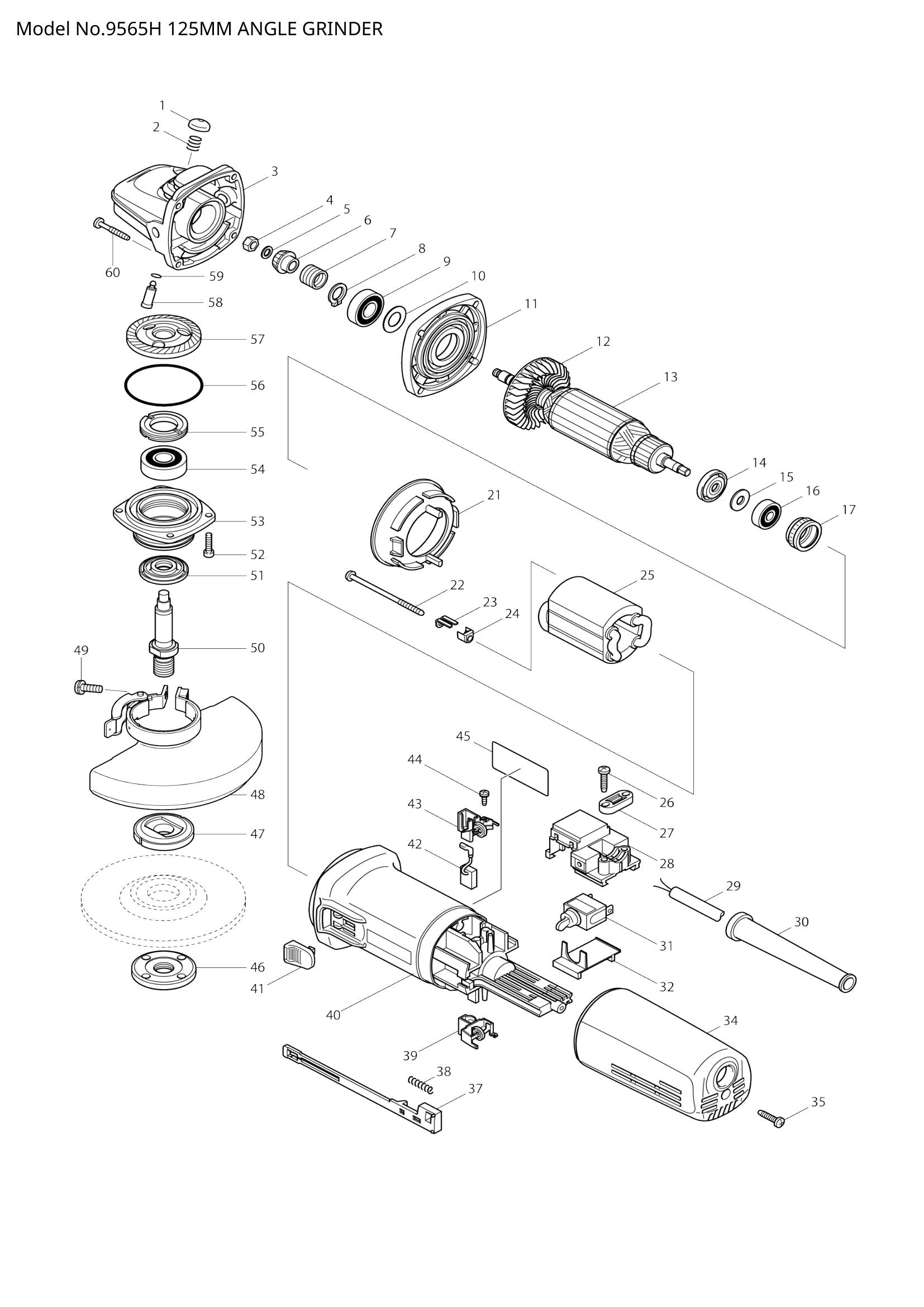9565H exploded view