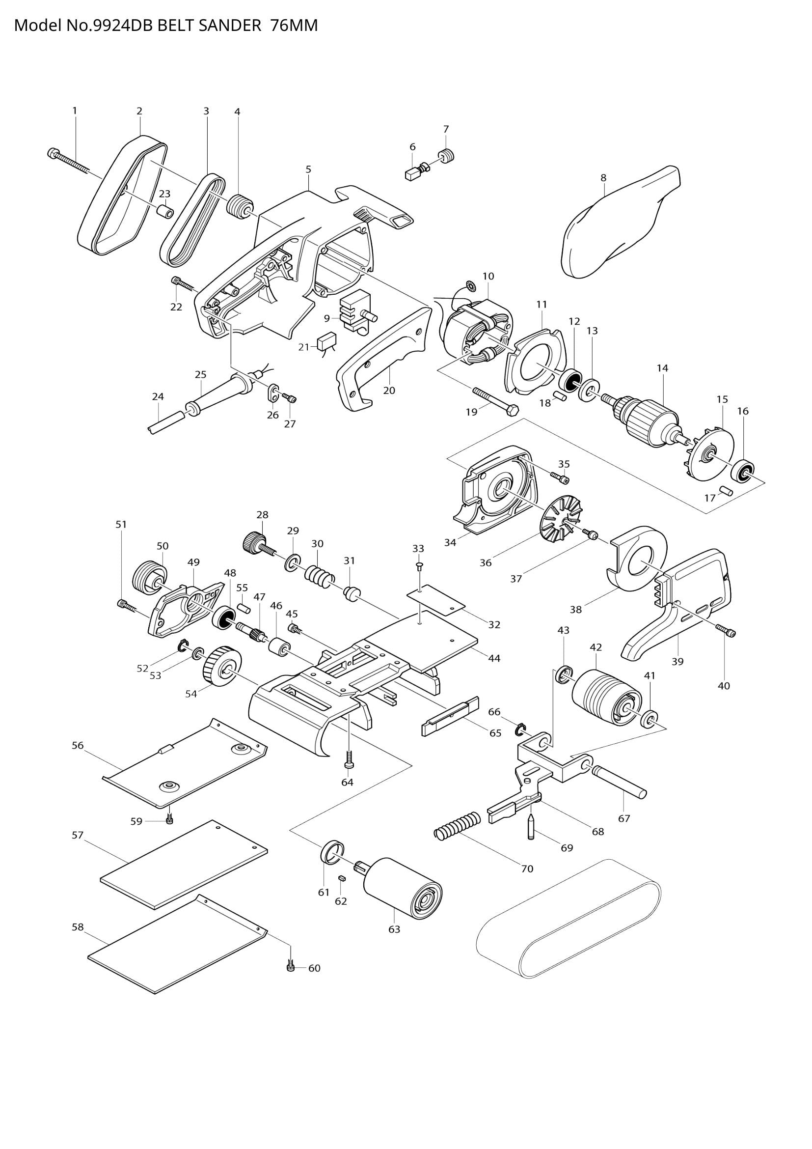 9924DB exploded view