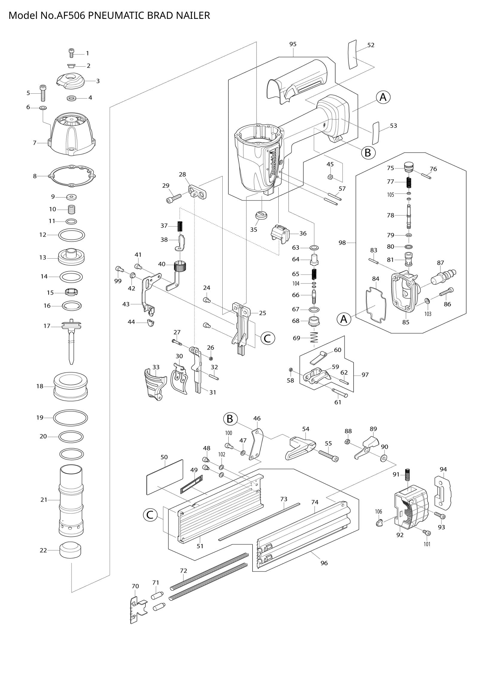 AF506 exploded view