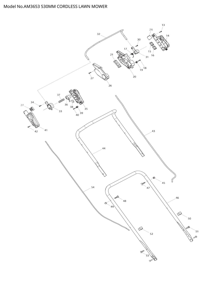 AM3653 exploded view