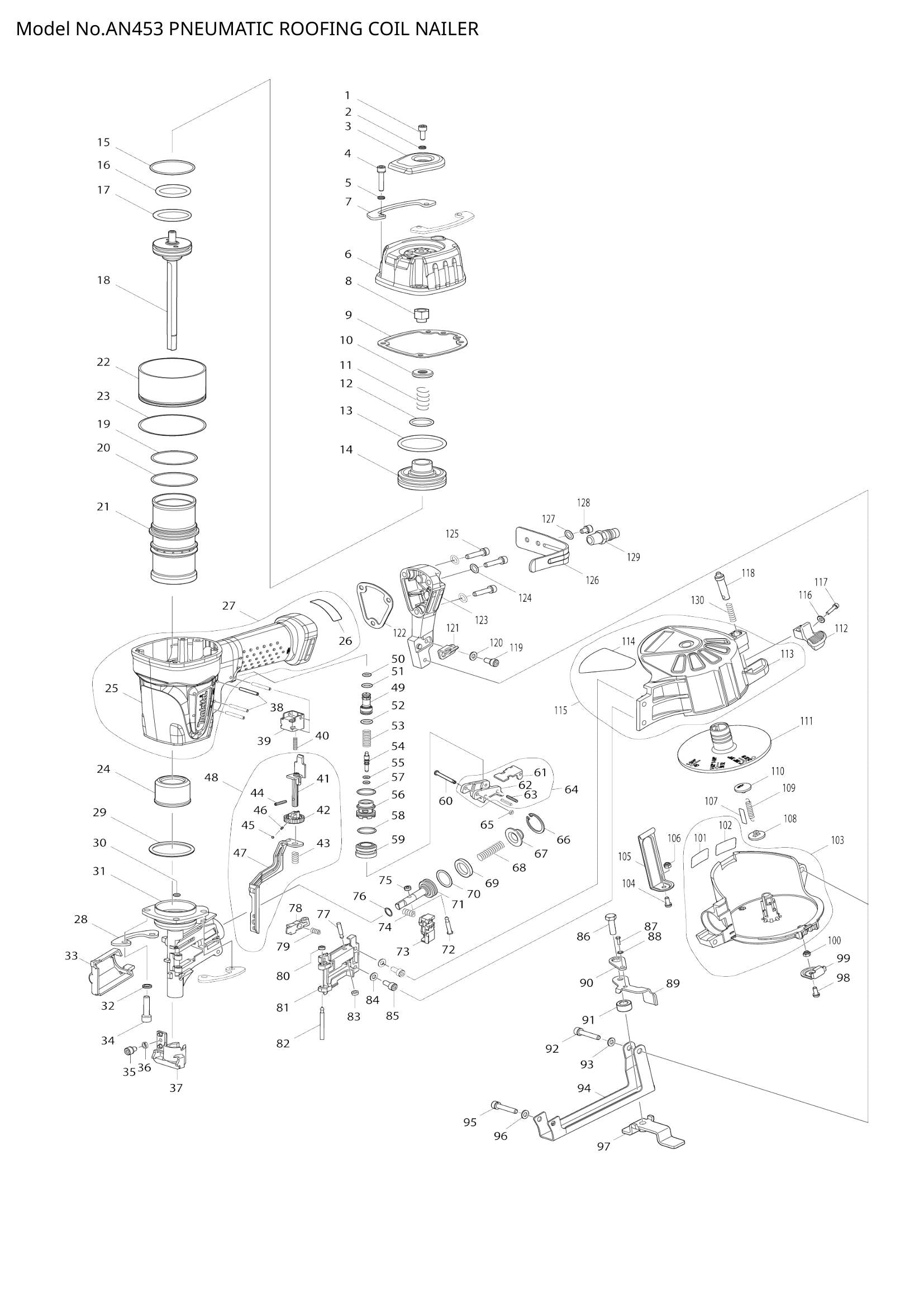 AN453 exploded view
