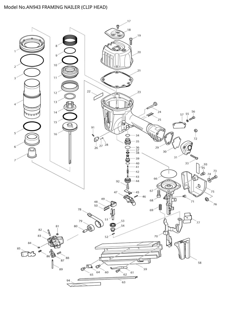 AN943 exploded view