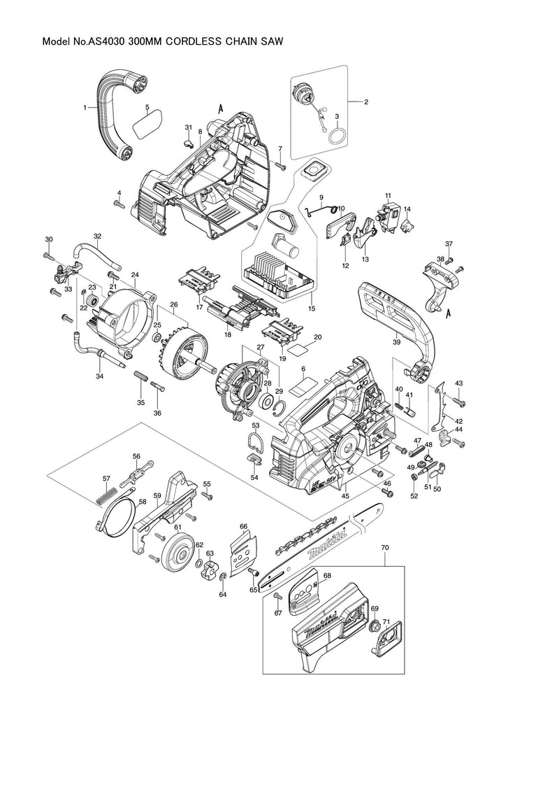 AS4030 exploded view