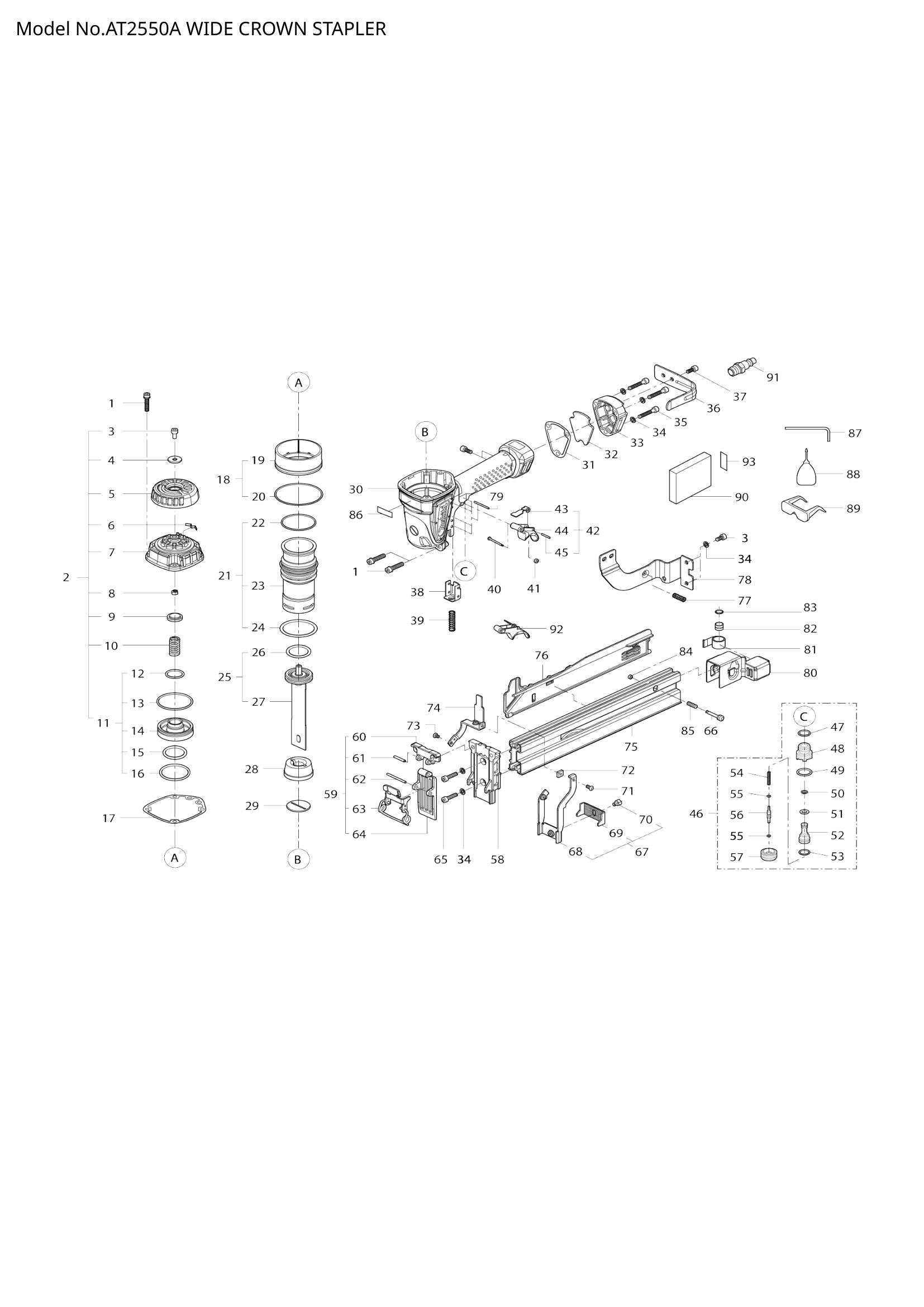 AT2550A exploded view