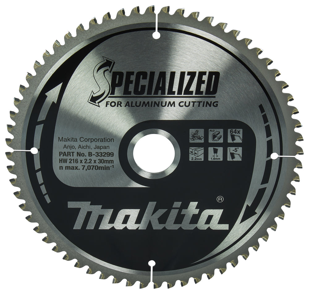 Makita B-33299 Kreissägeblatt, Spezial, TCT, 216x30mm, 64Z