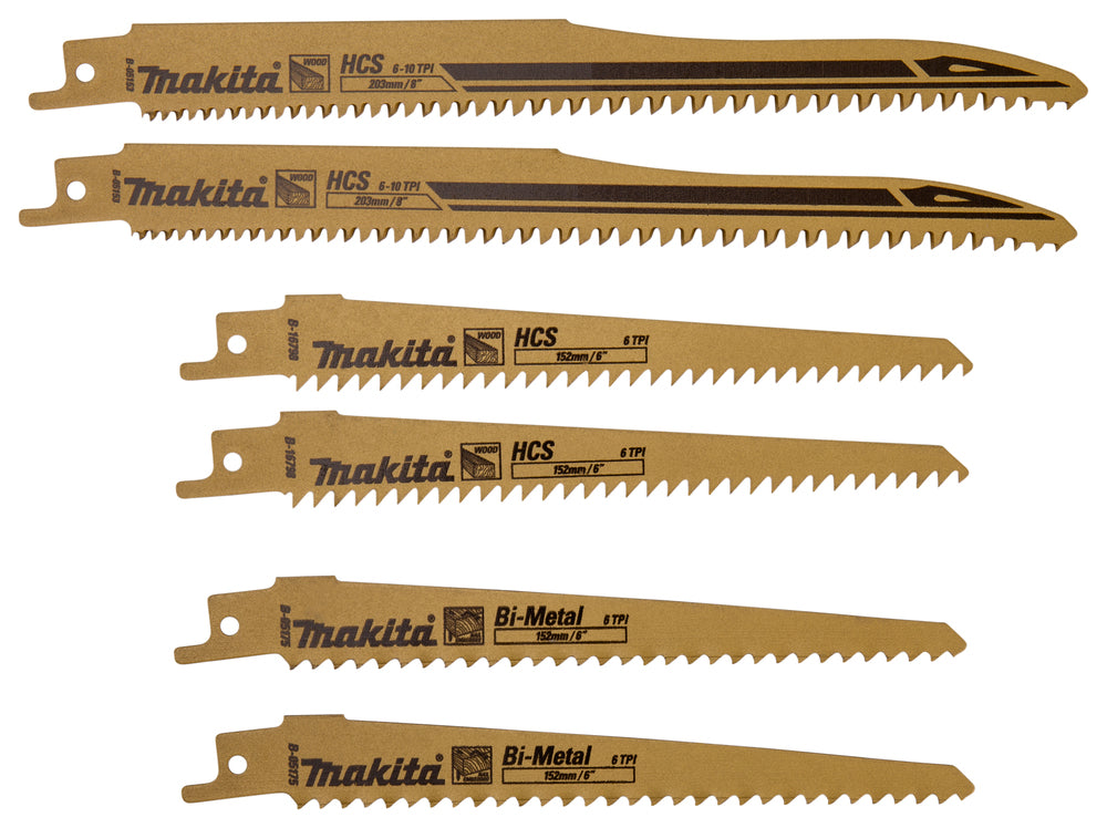 Makita B-44432 Säbelsägeblätter-Set 6-tlg