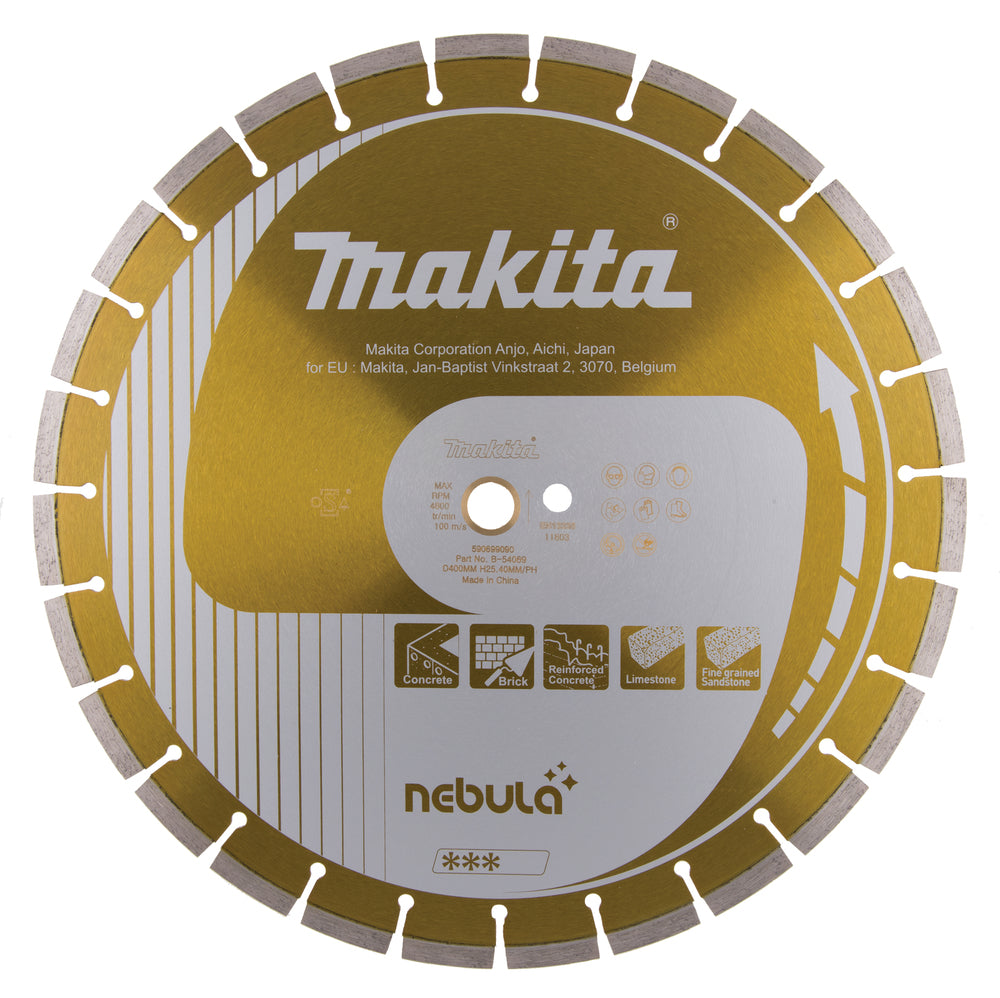 Makita B-54069 Diamantscheibe 400 mm, Nebula, Trocken & Nass