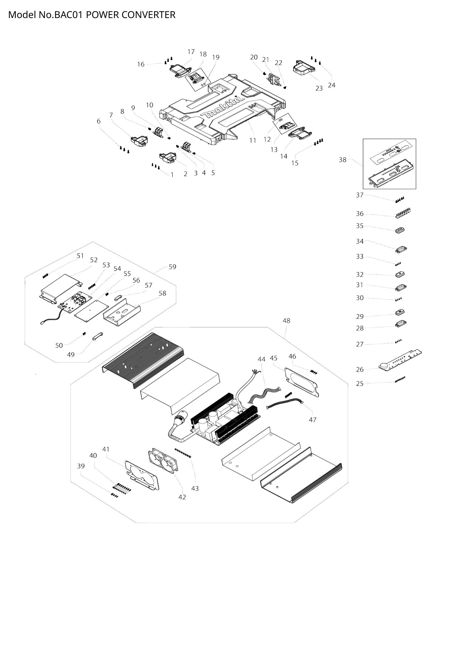 BAC01 exploded view