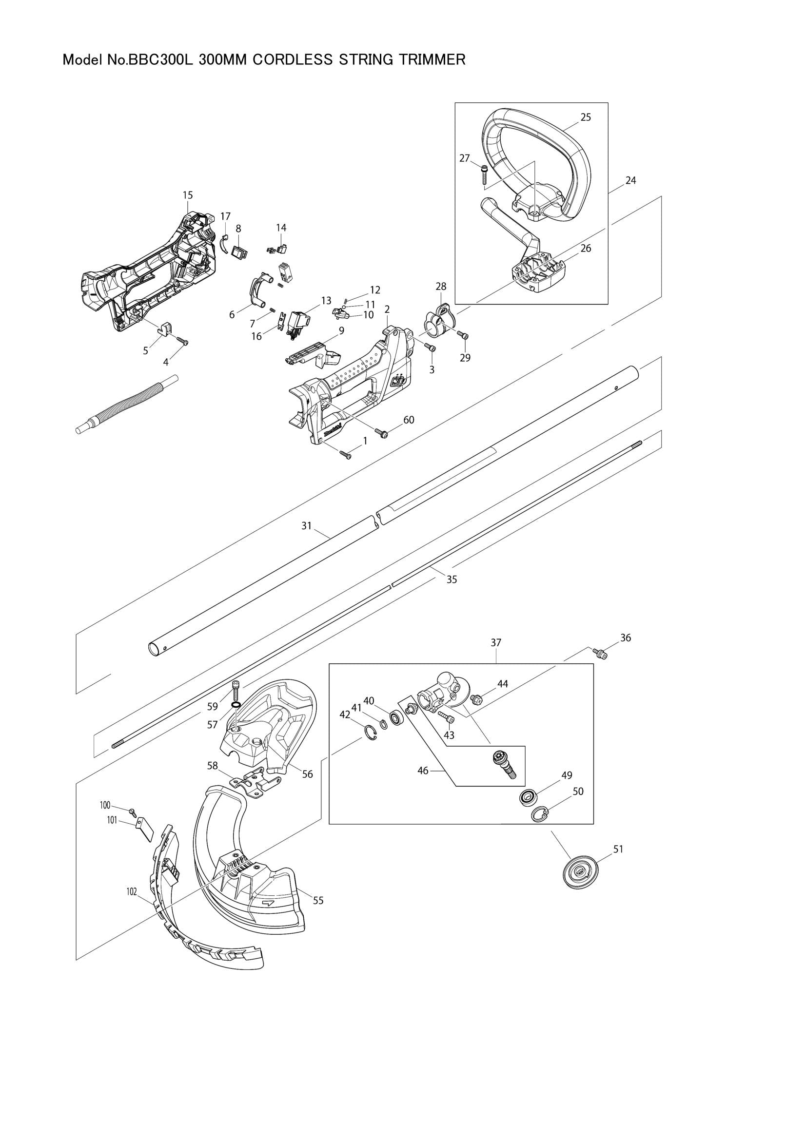BBC300L exploded view