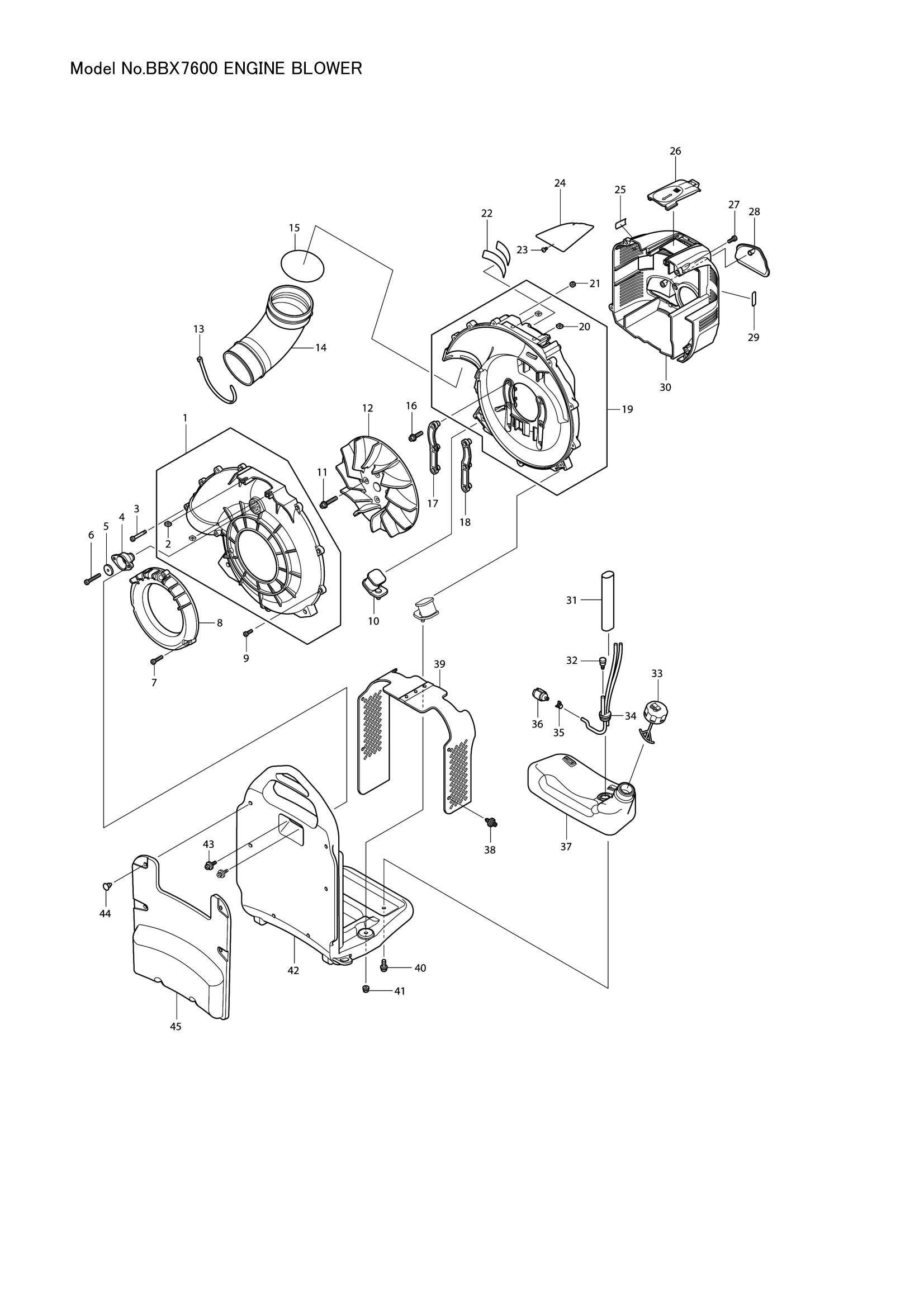 BBX7600 exploded view