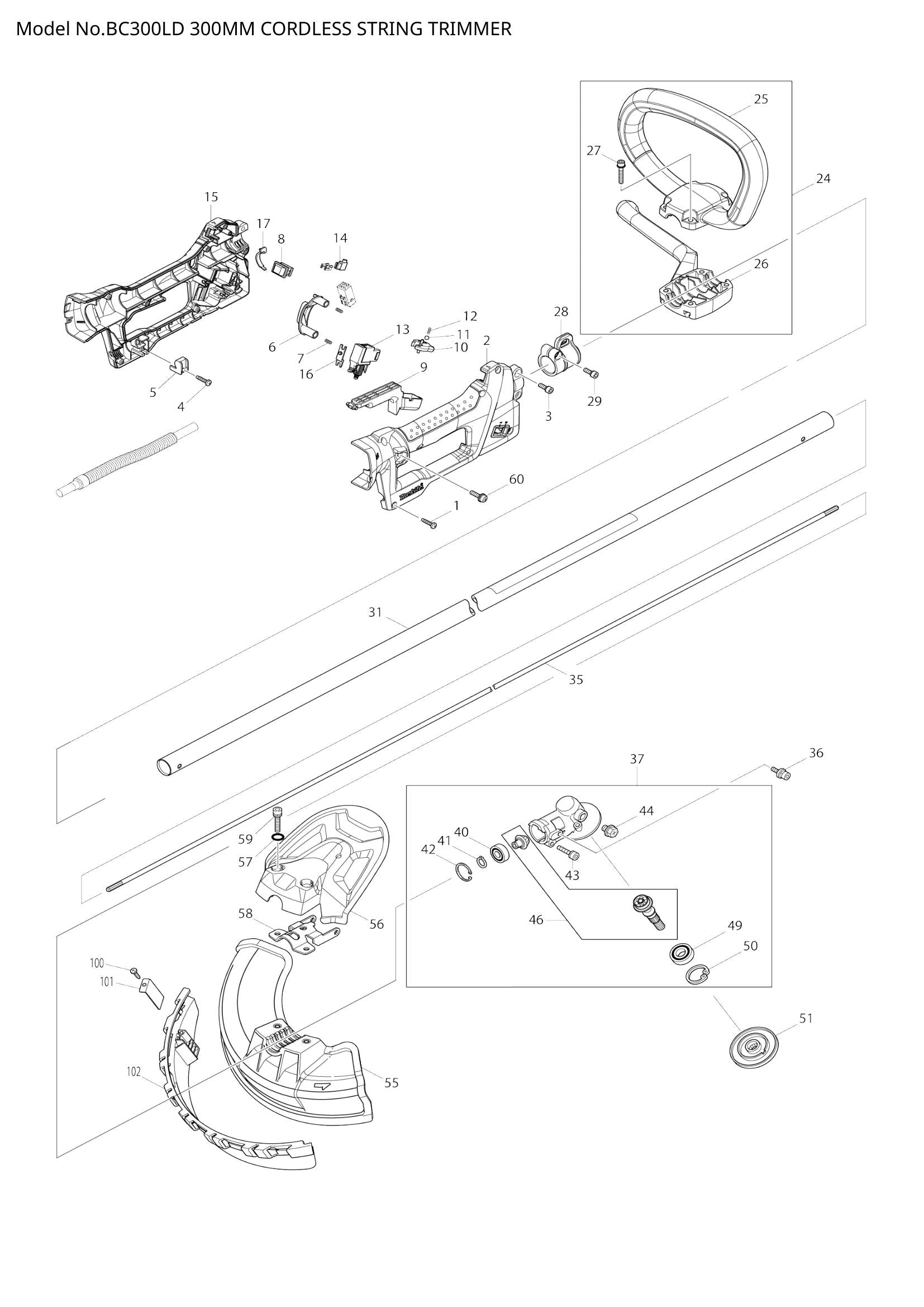 BC300LD exploded view