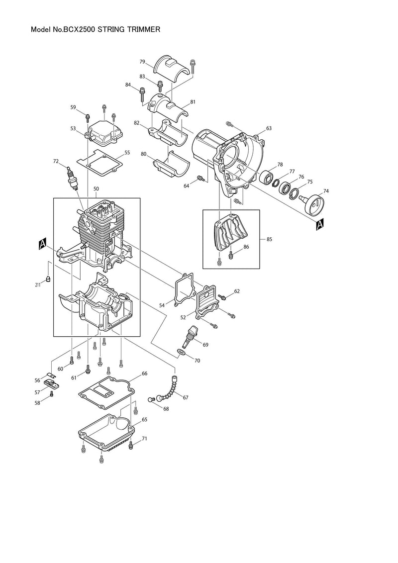 BCX2500 exploded view