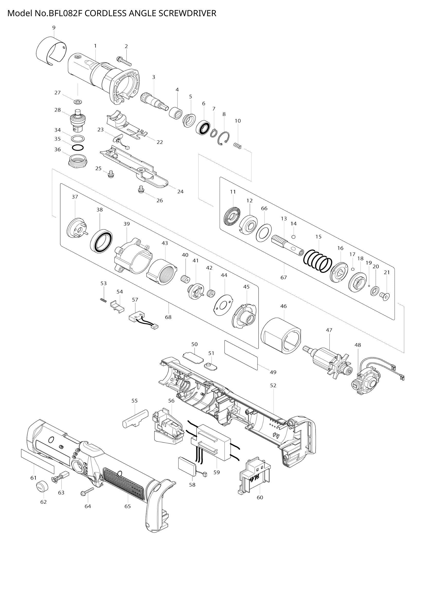 BFL082F exploded view