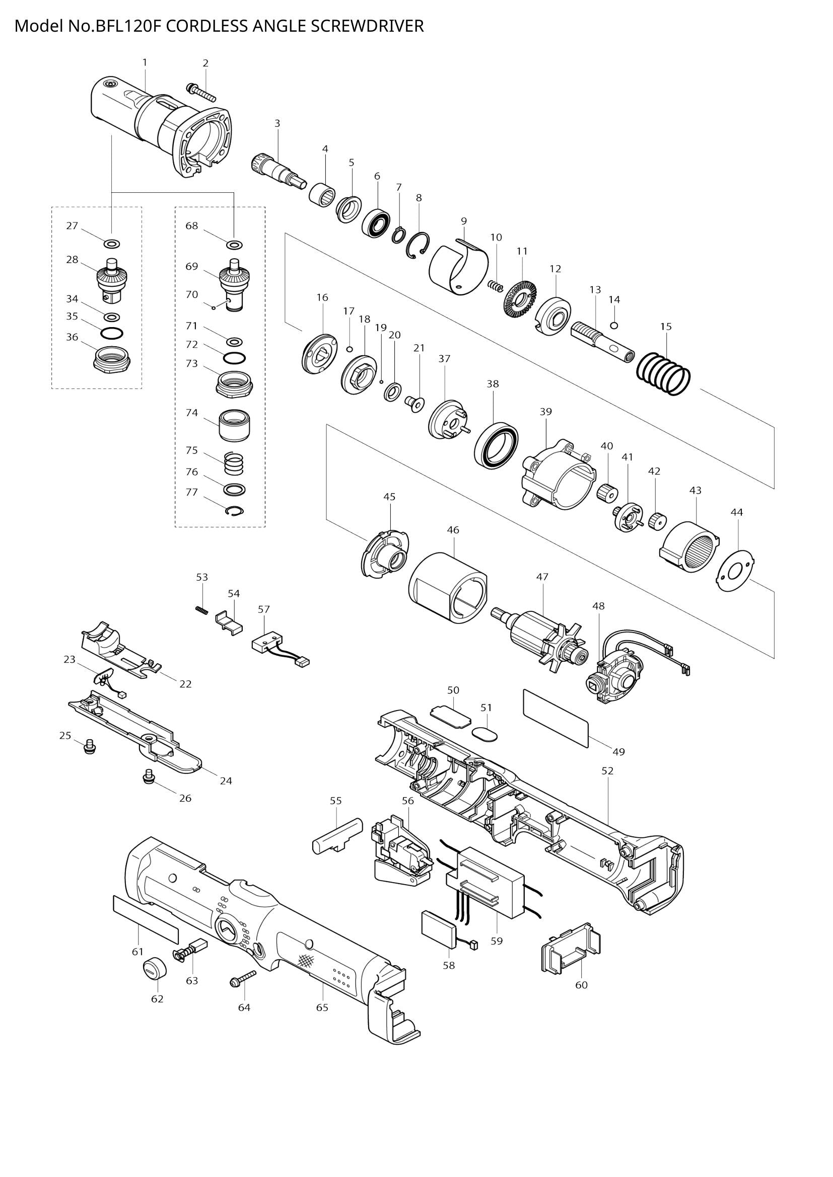 BFL120F exploded view