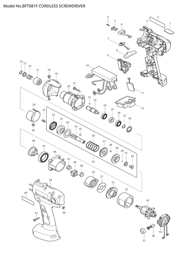 BFT081F exploded view