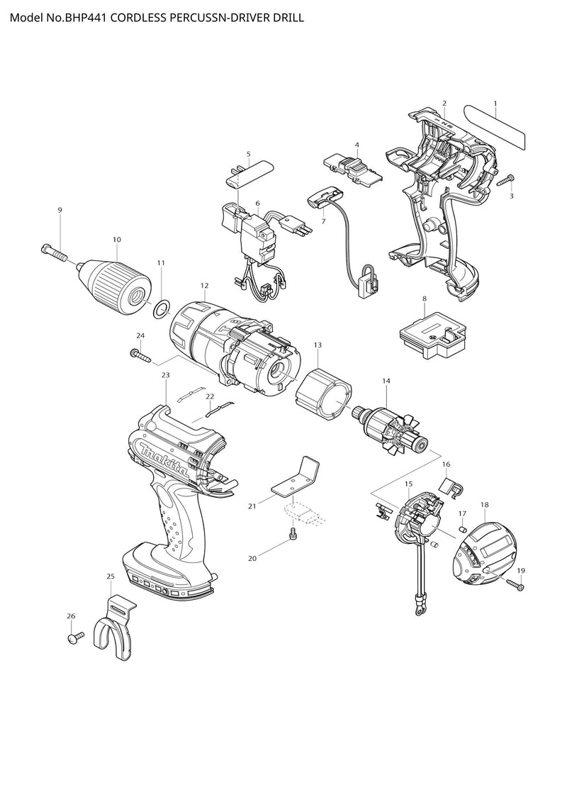 BHP441 exploded view
