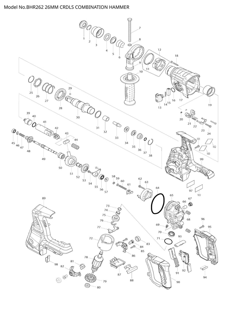 BHR262 exploded view