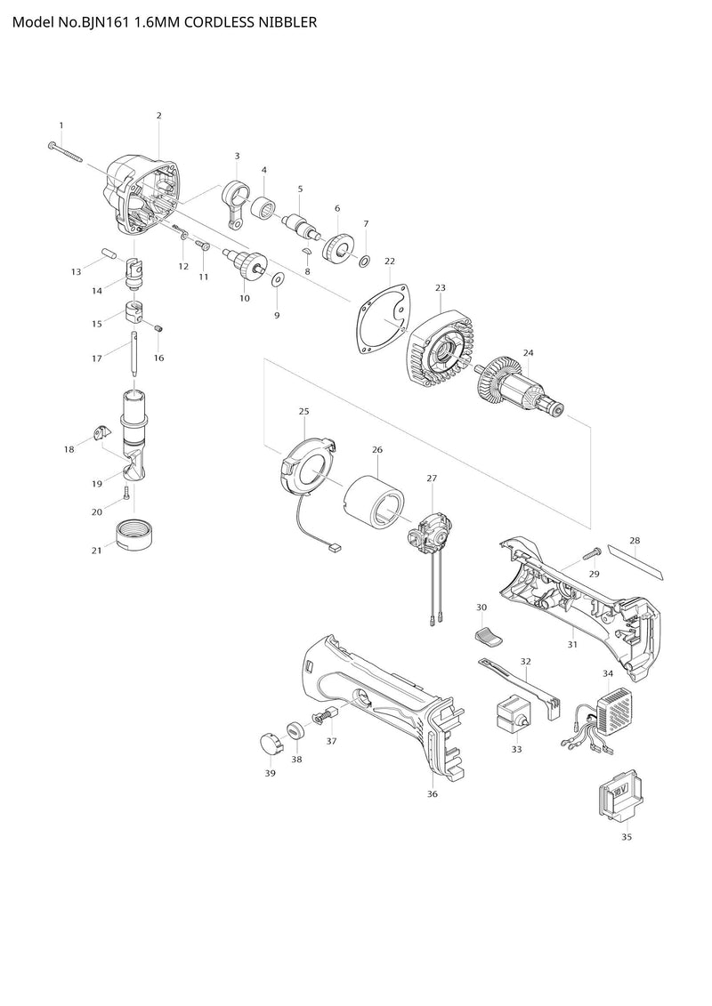 BJN161 exploded view