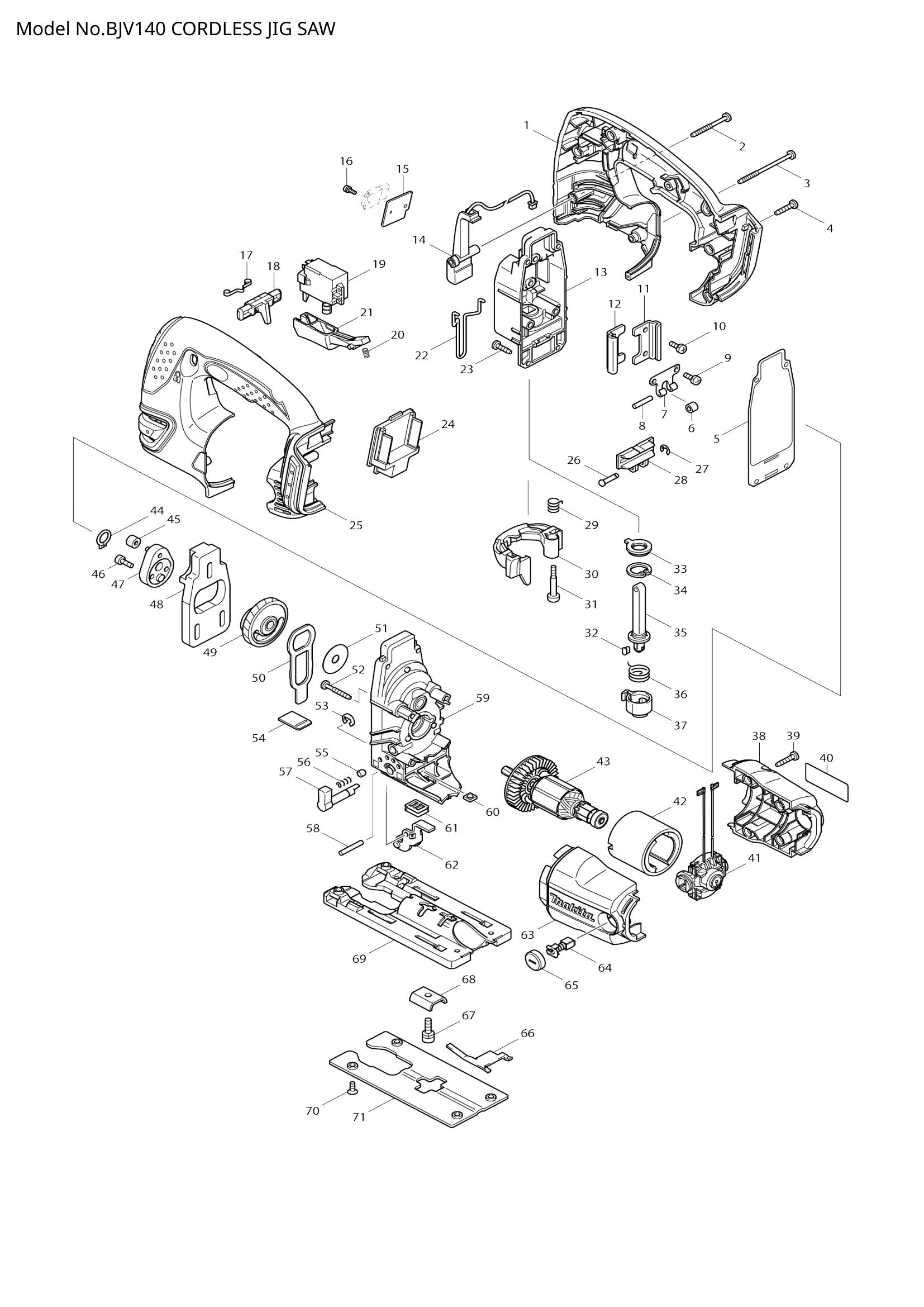 BJV140 exploded view