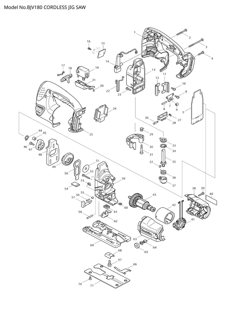 BJV180 exploded view