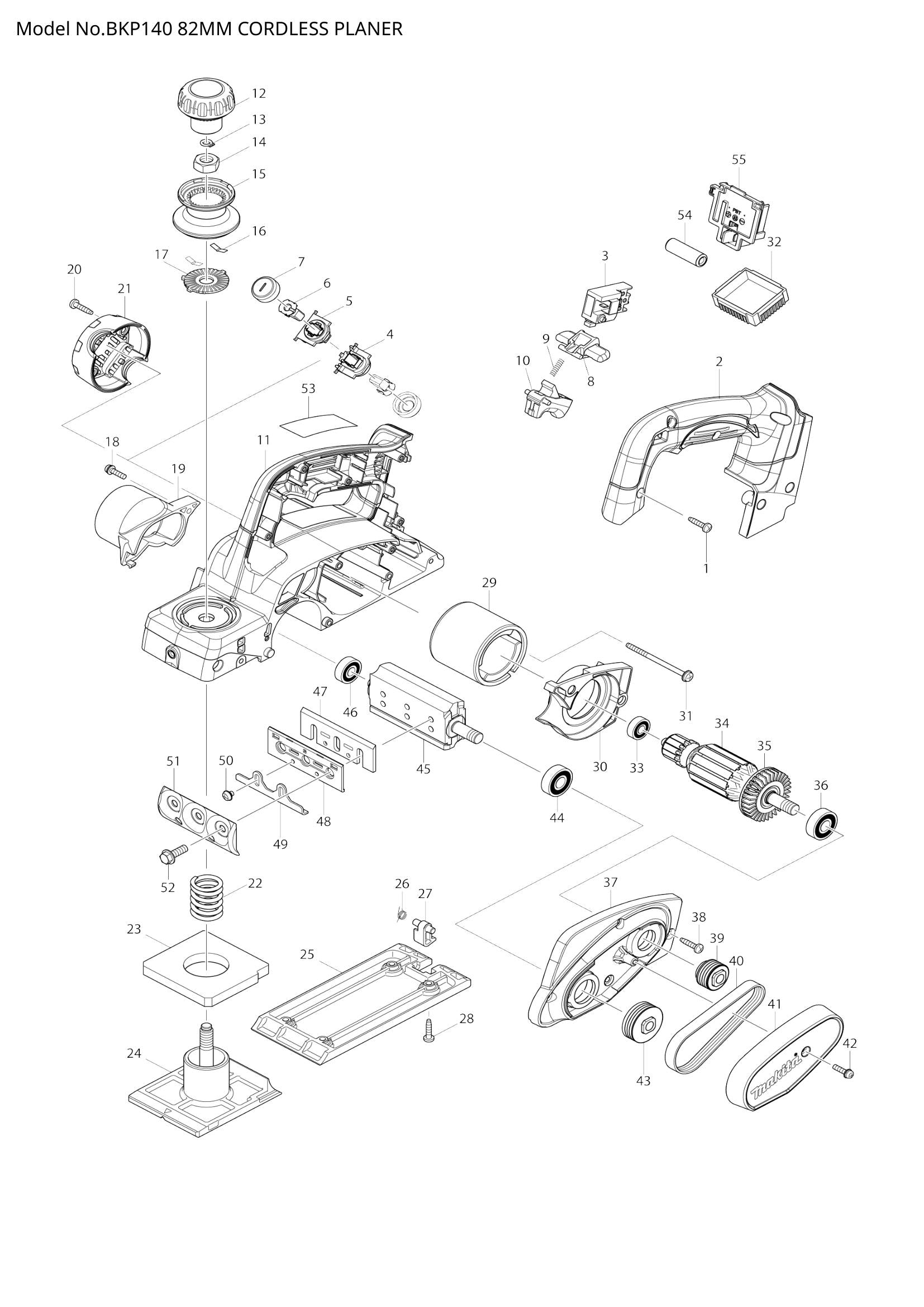 BKP140 exploded view