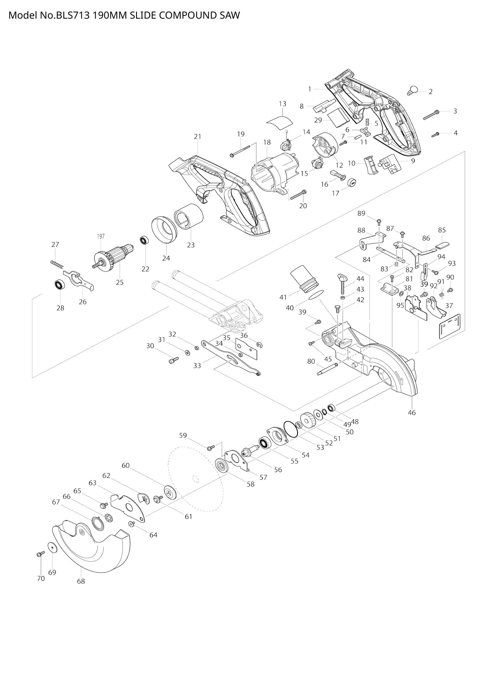 BLS713 exploded view