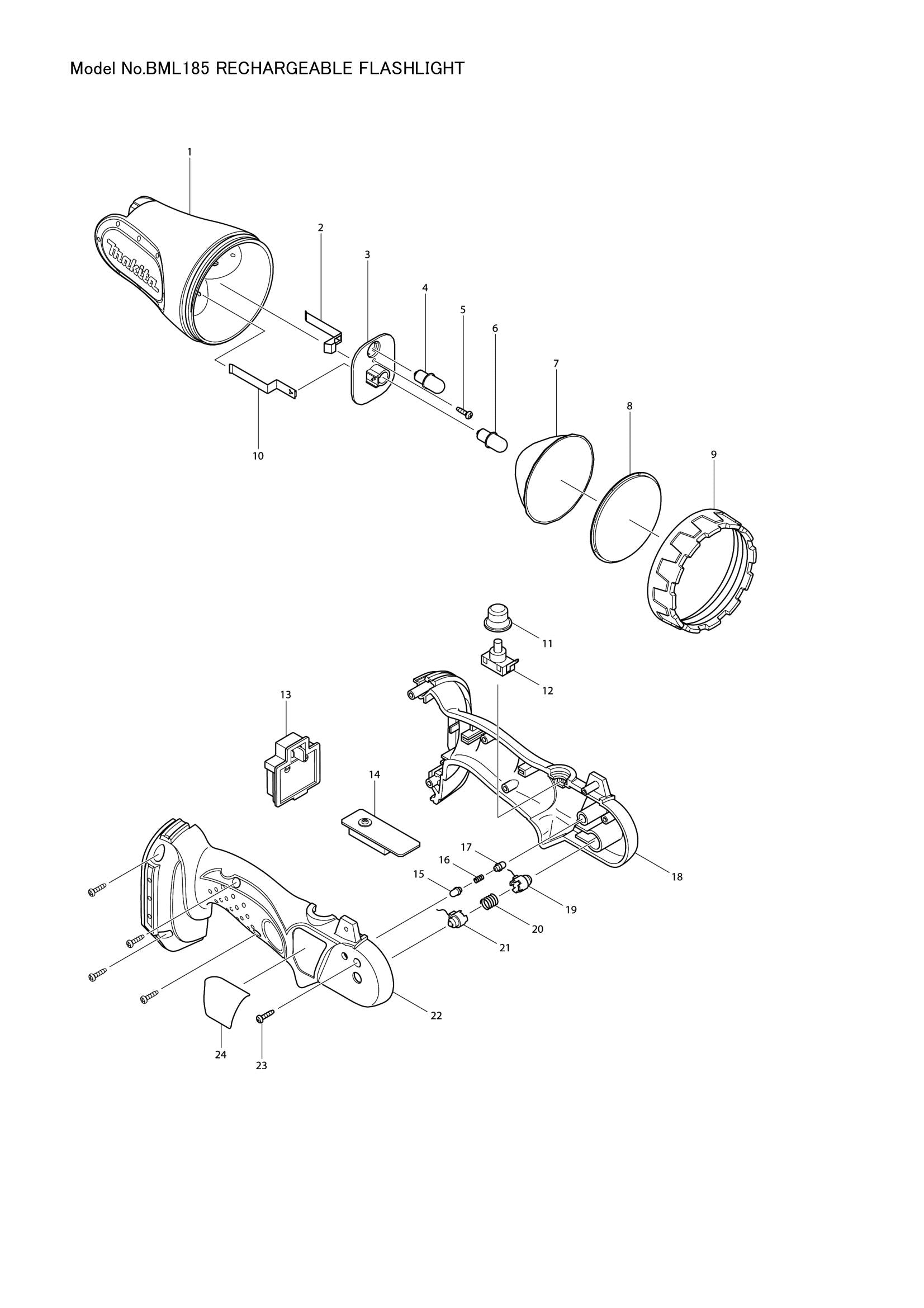 BML185 exploded view