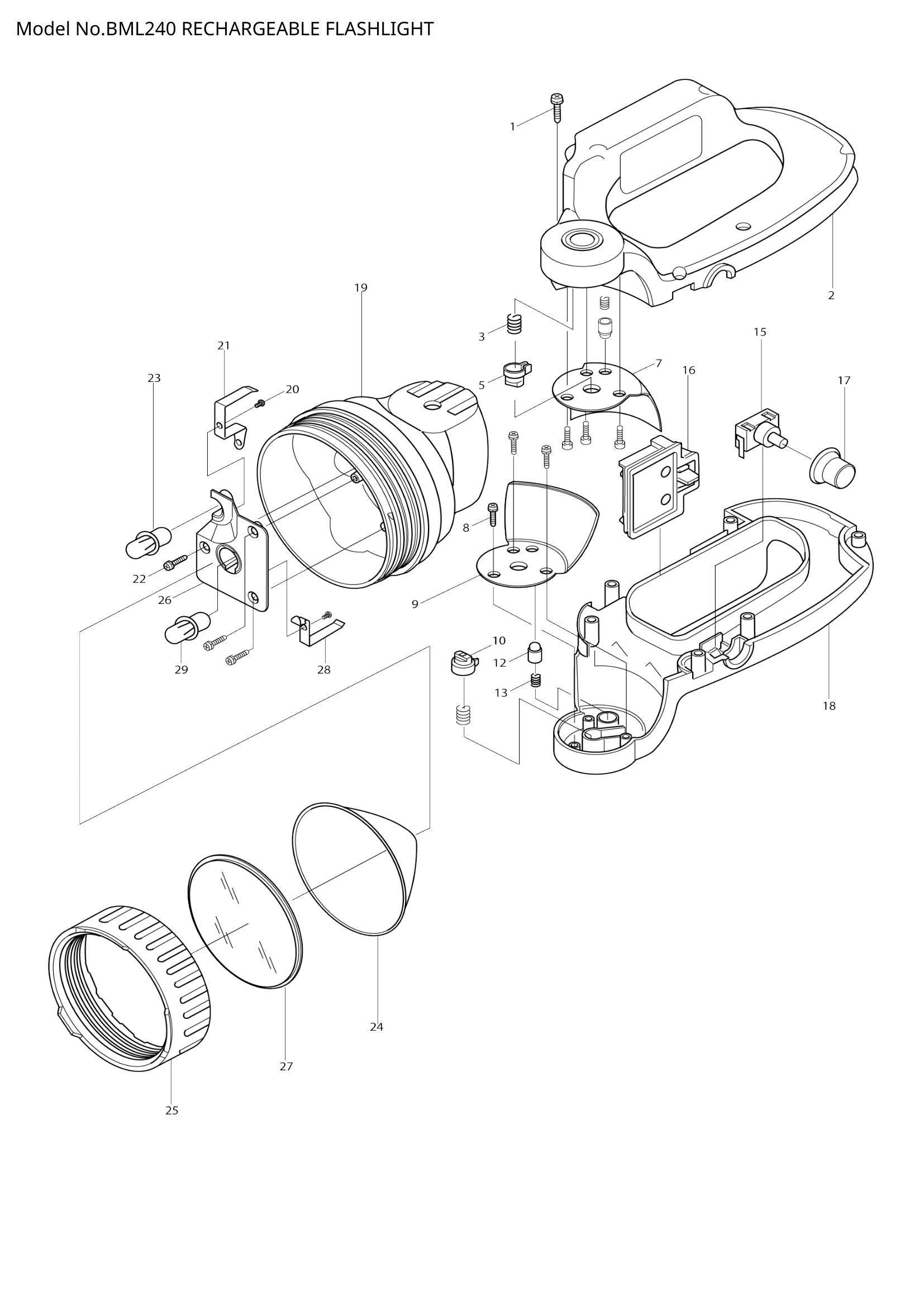 BML240 exploded view