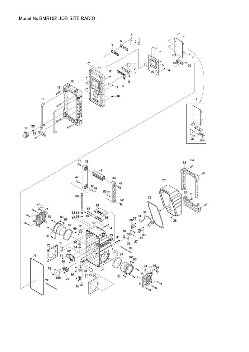 BMR102 exploded view