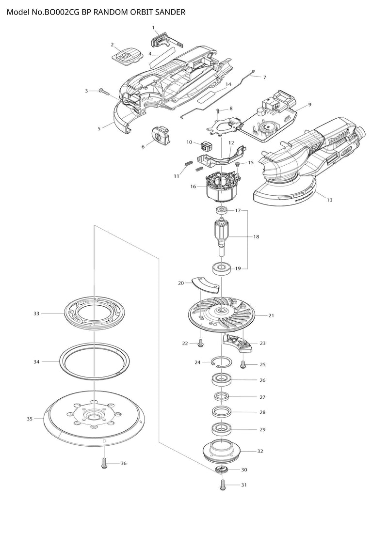 BO002CG exploded view