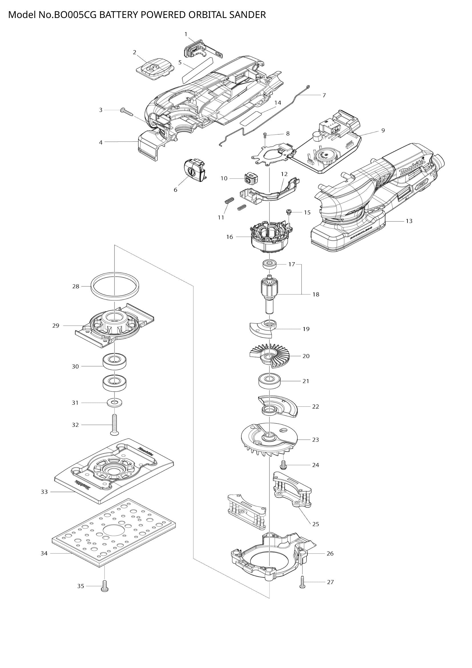 BO005CG exploded view