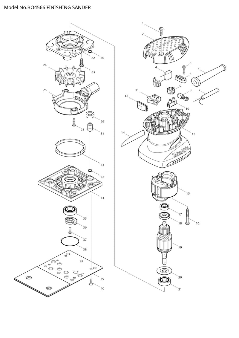 BO4566 exploded view