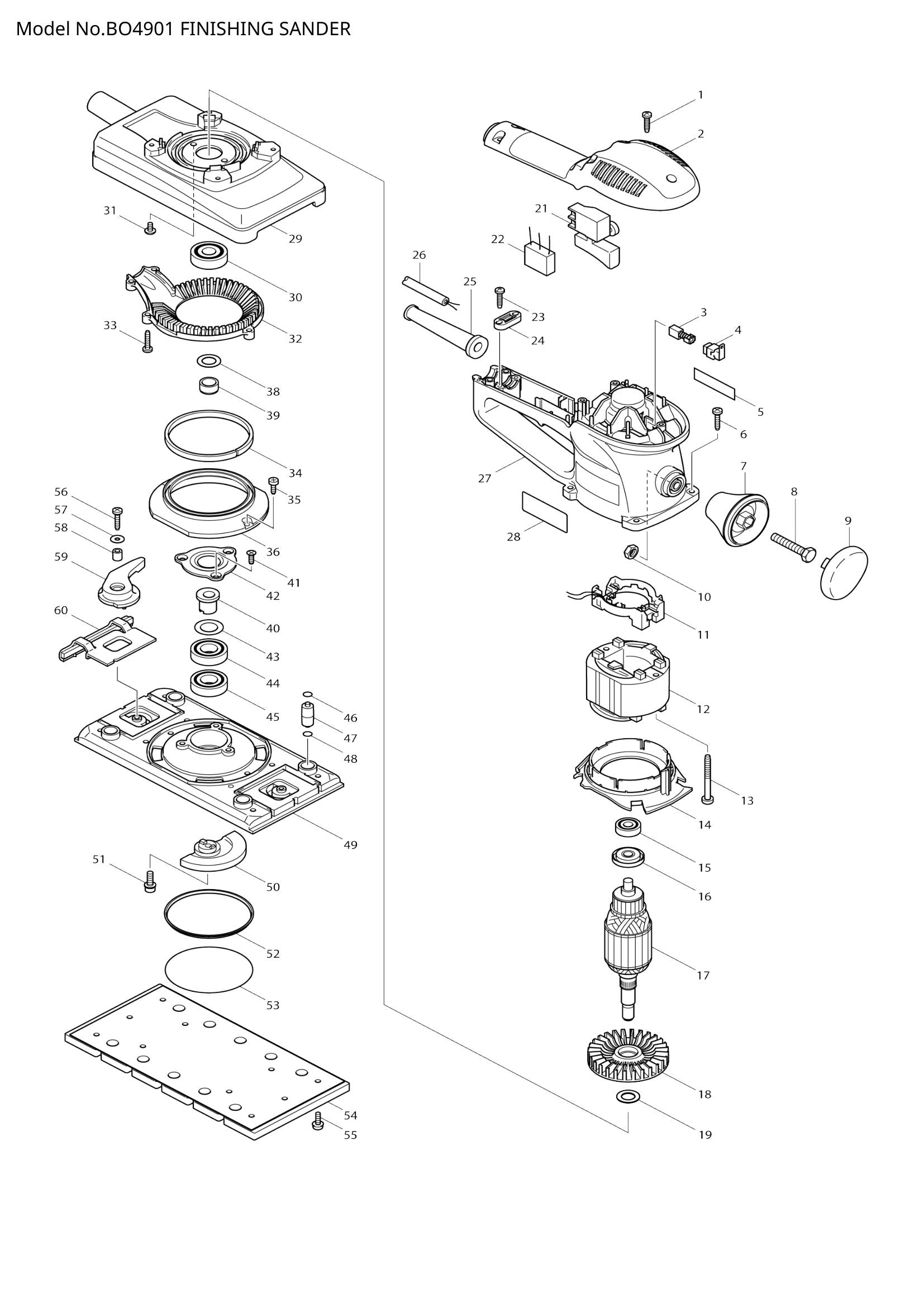 BO4901 exploded view