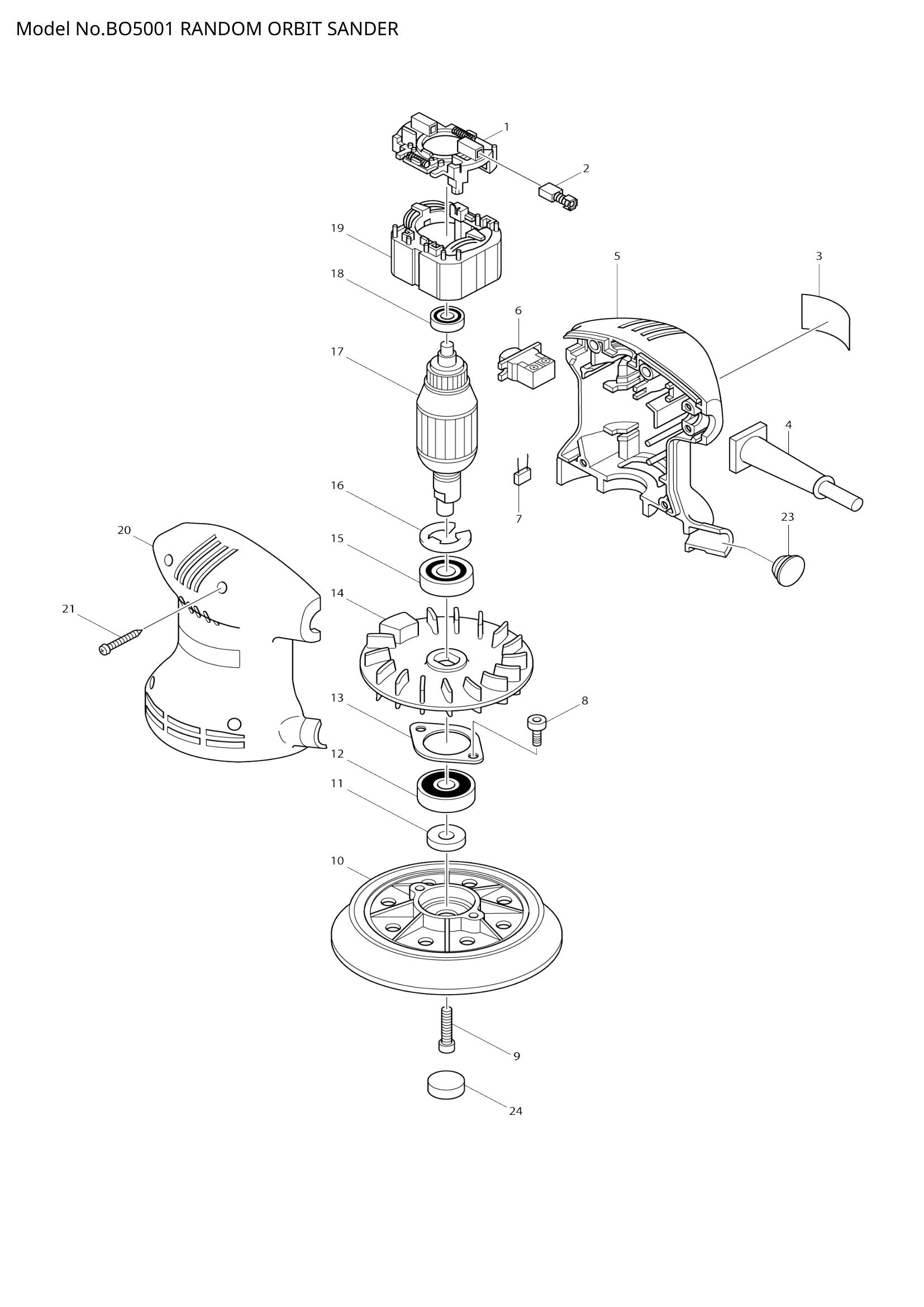 BO5001 exploded view