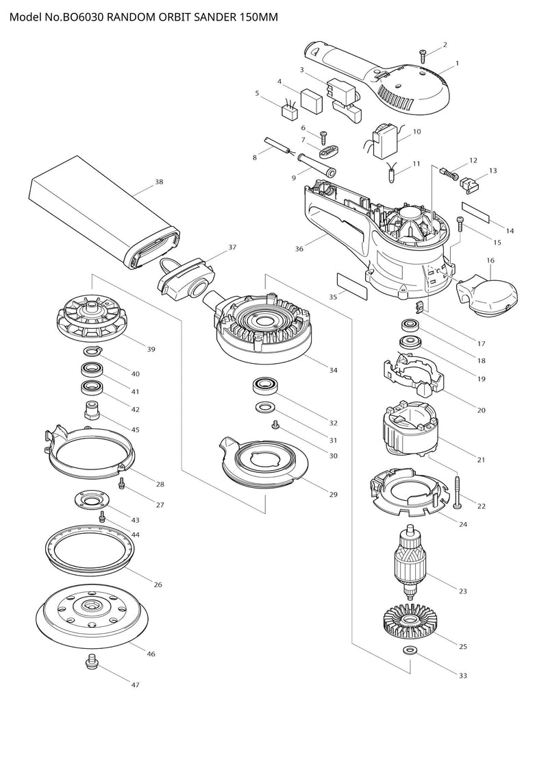 BO6030 exploded view