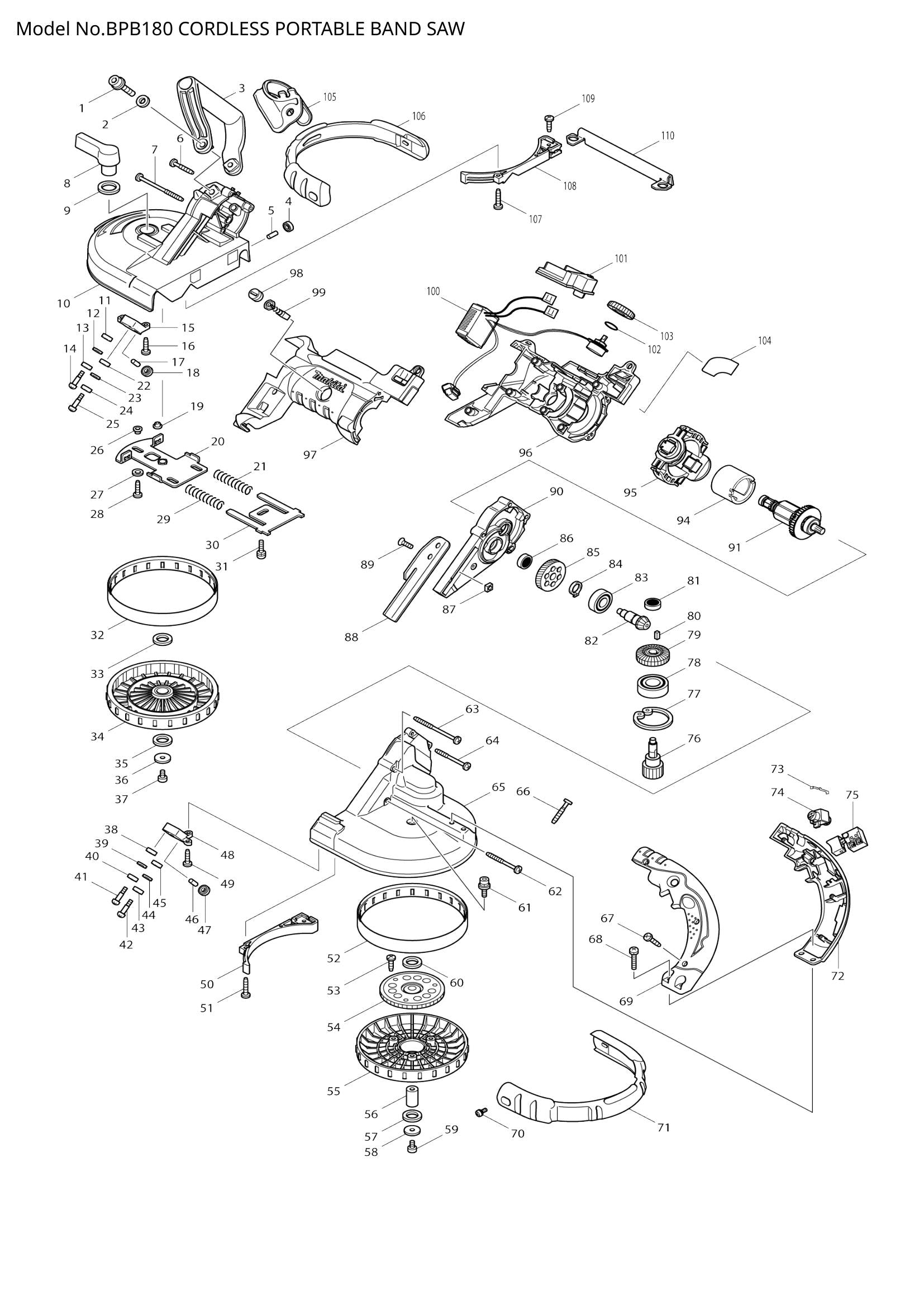 BPB180 exploded view