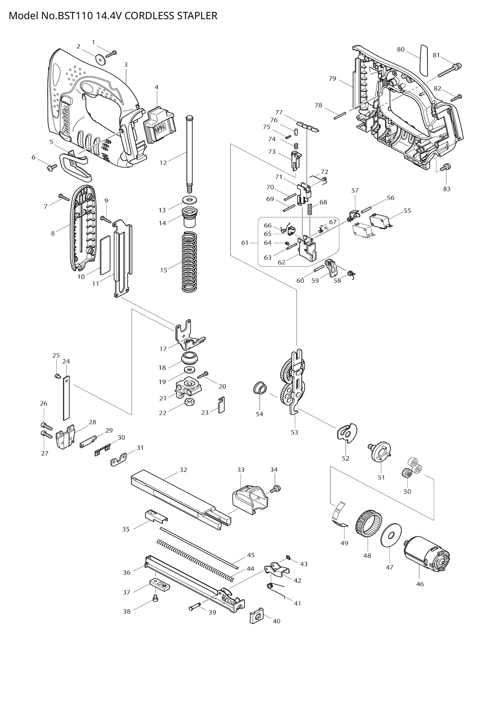 BST110 exploded view