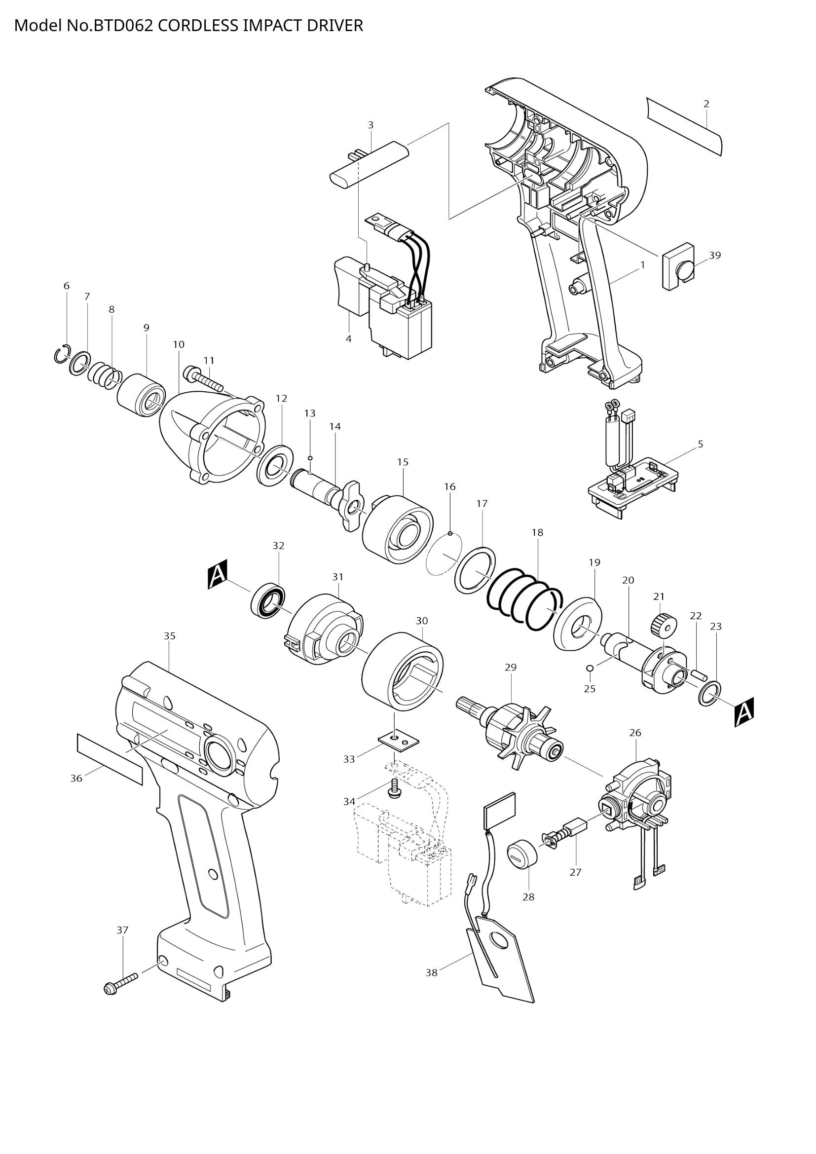 BTD062 exploded view