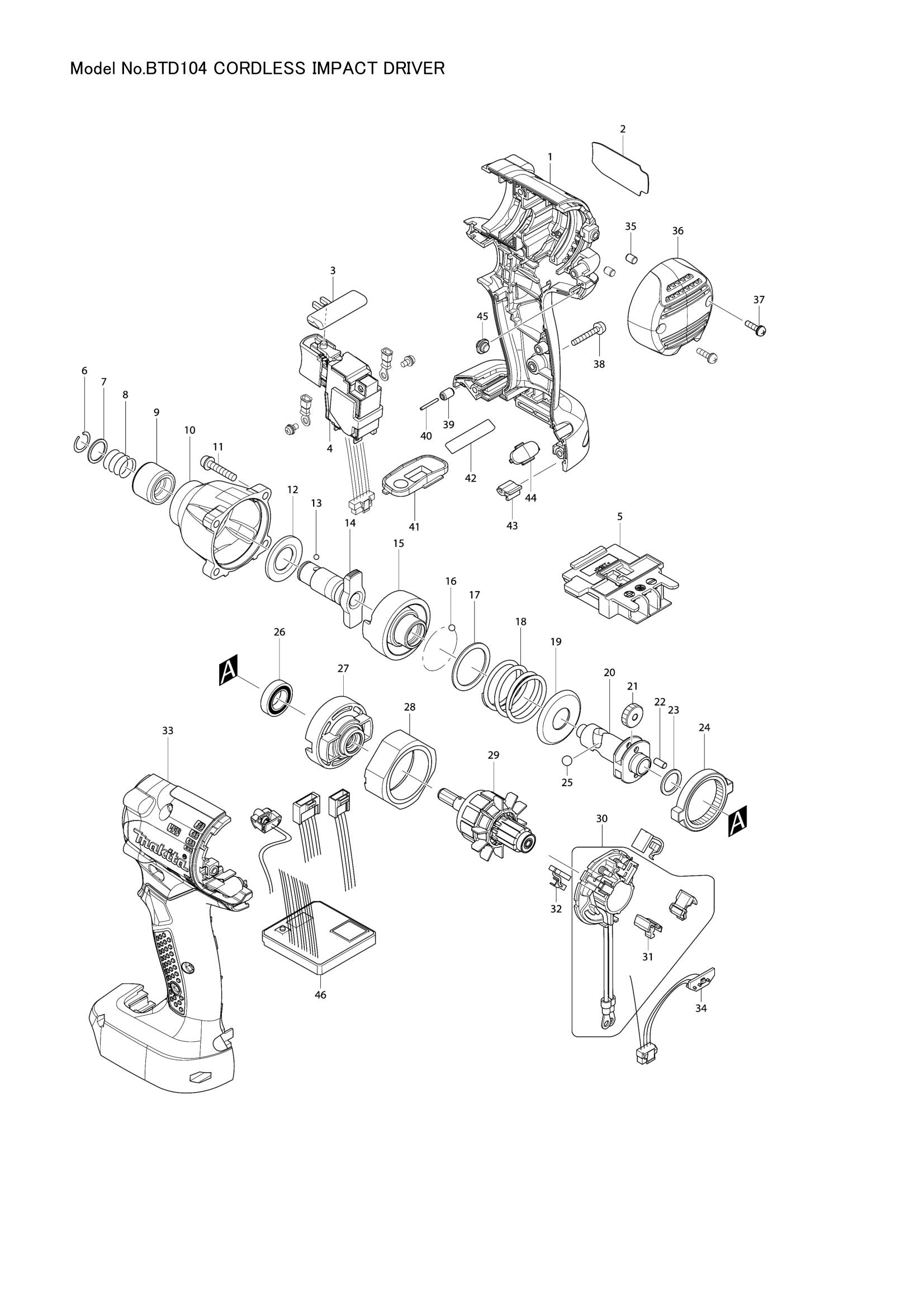 BTD104 exploded view