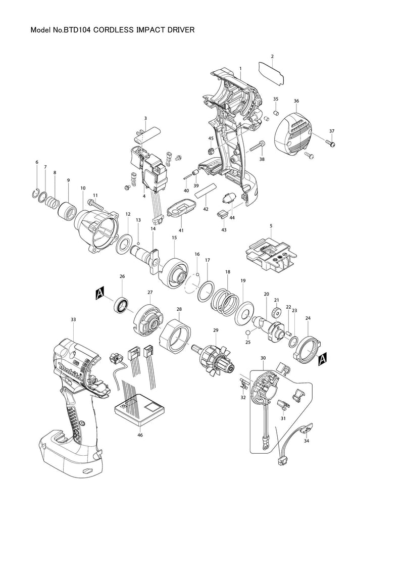 BTD104 exploded view