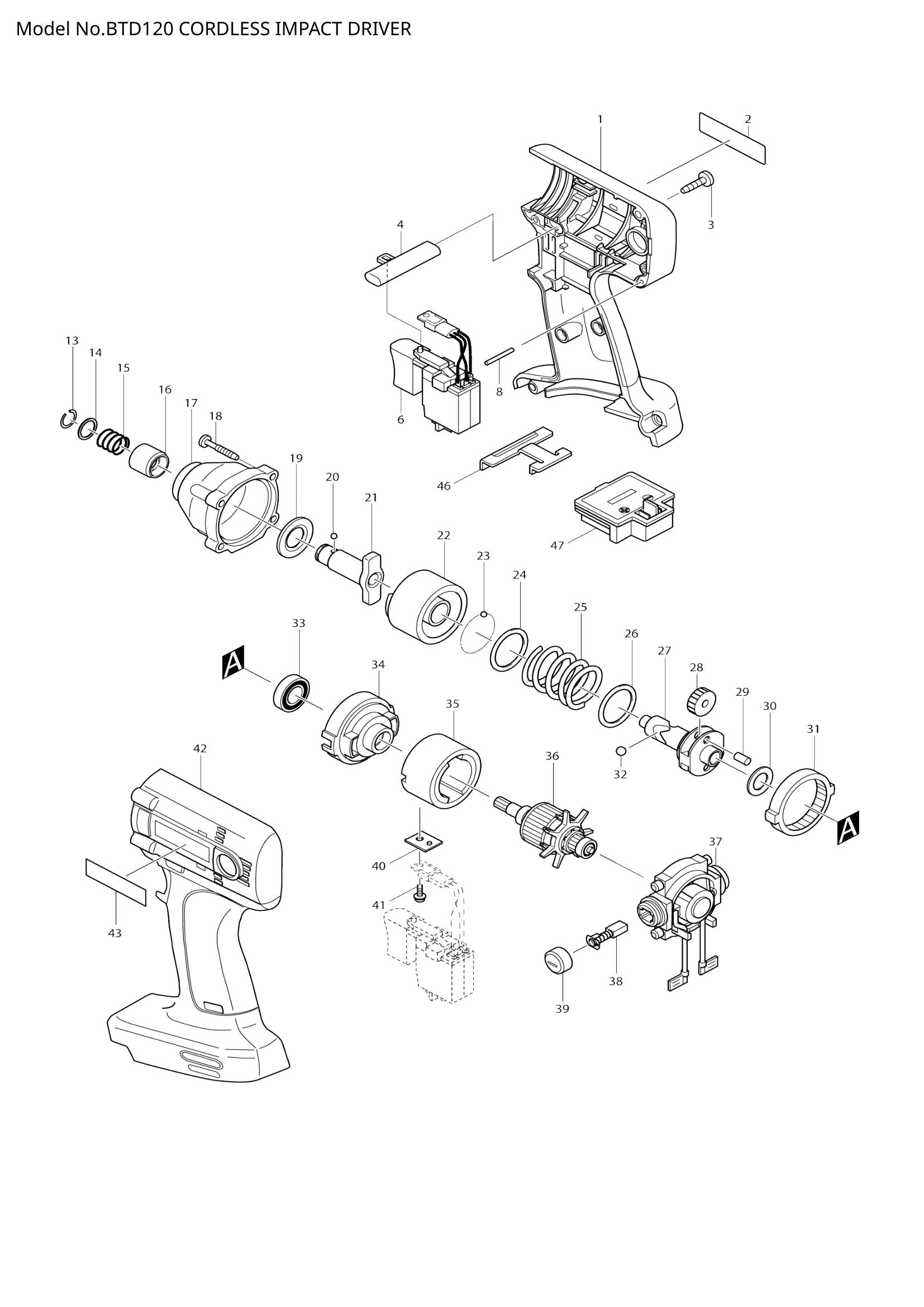 BTD120 exploded view