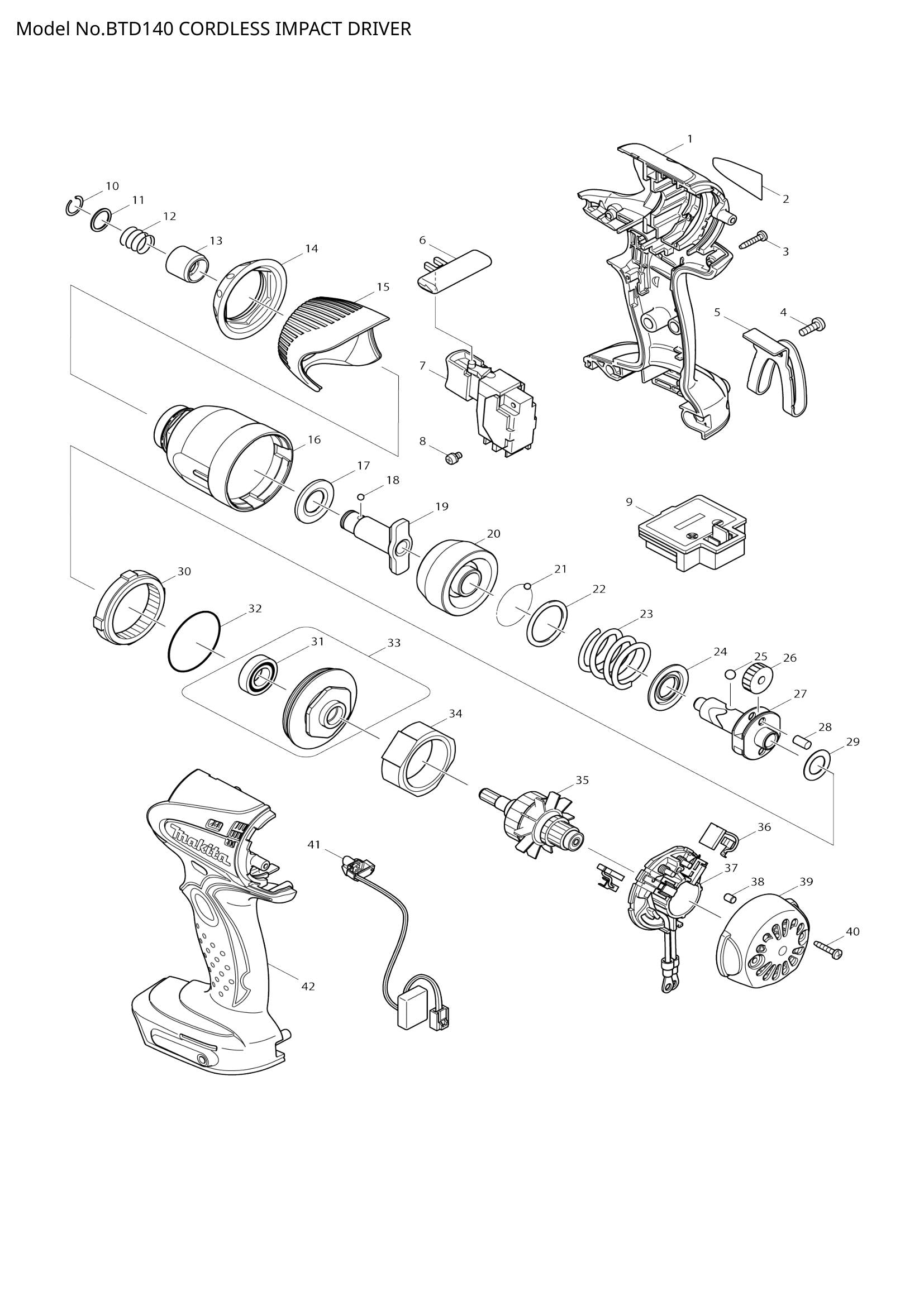 BTD140 exploded view