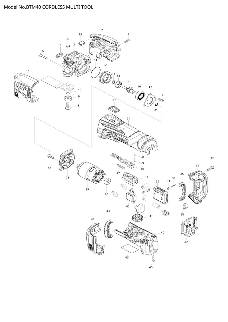 BTM40 exploded view
