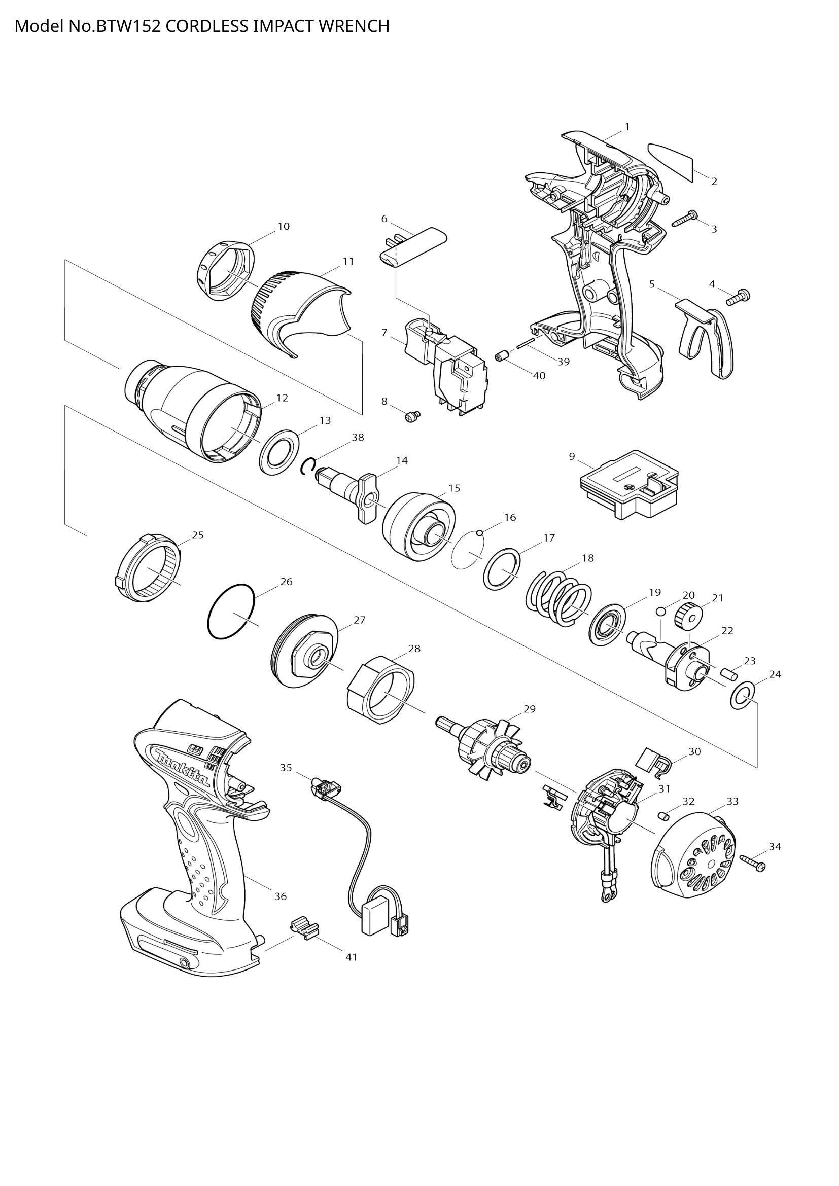 BTW152 exploded view