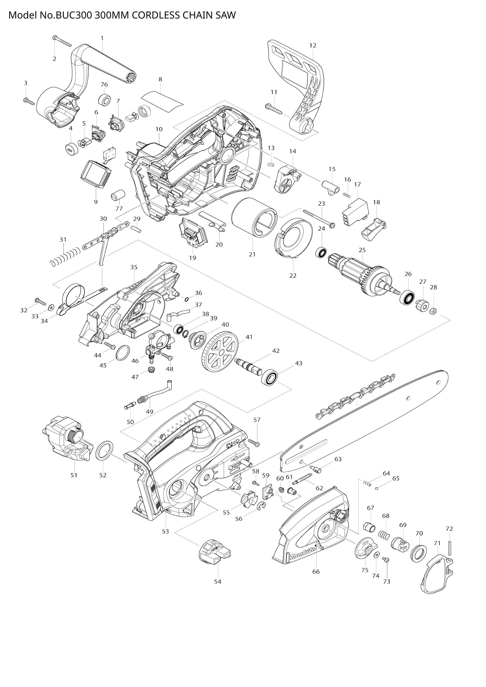 BUC300 exploded view