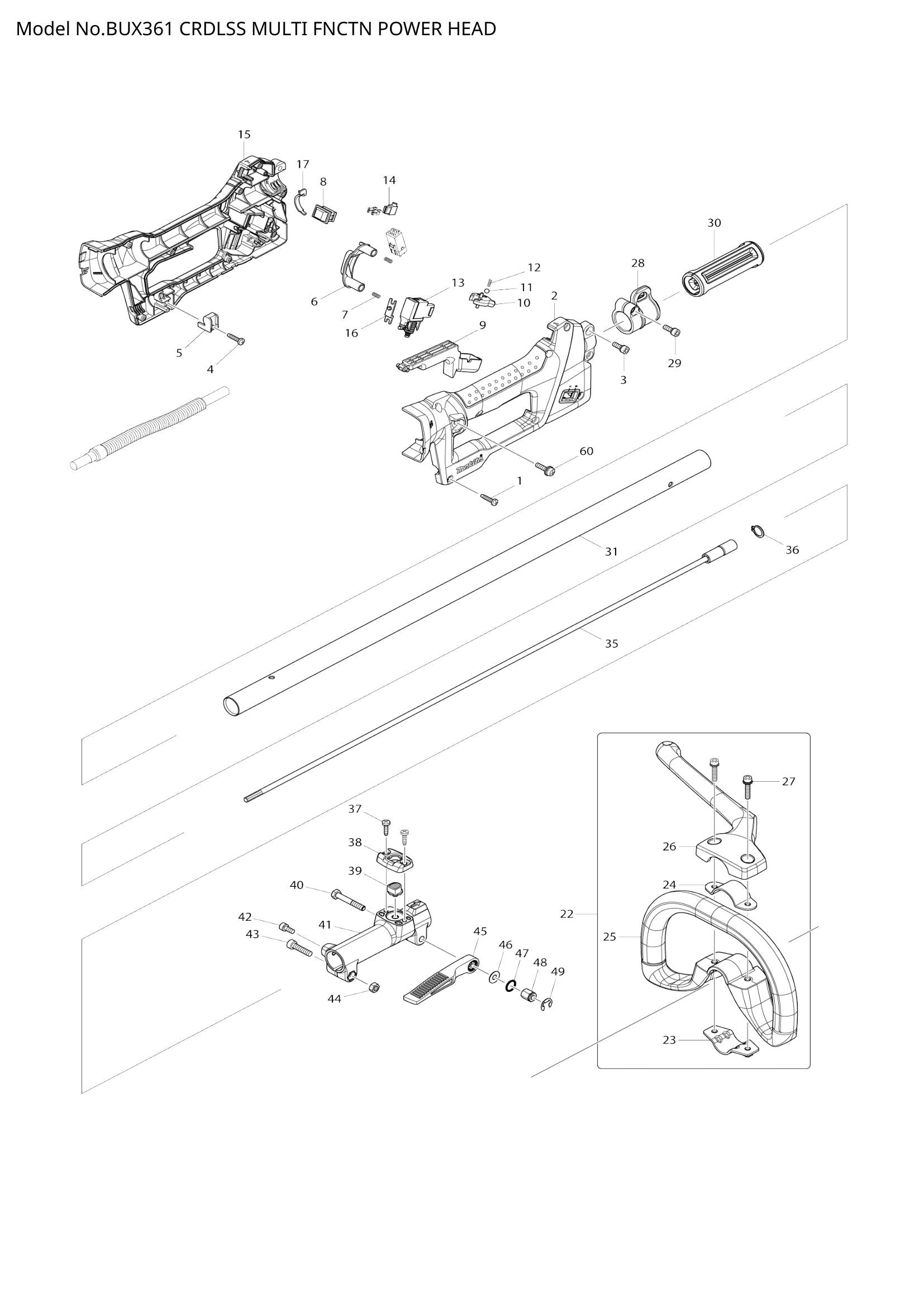 BUX361 exploded view