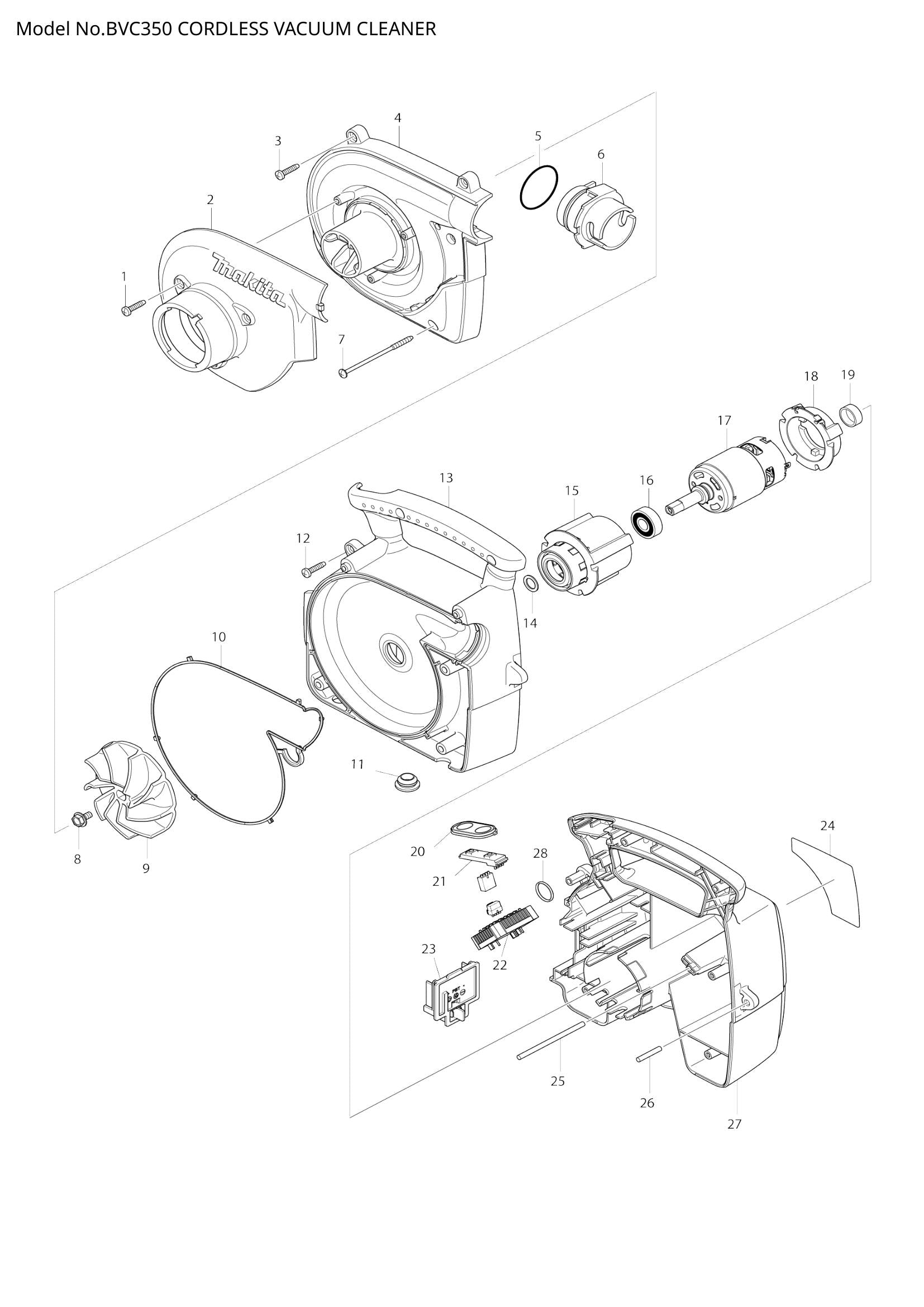 BVC350 exploded view