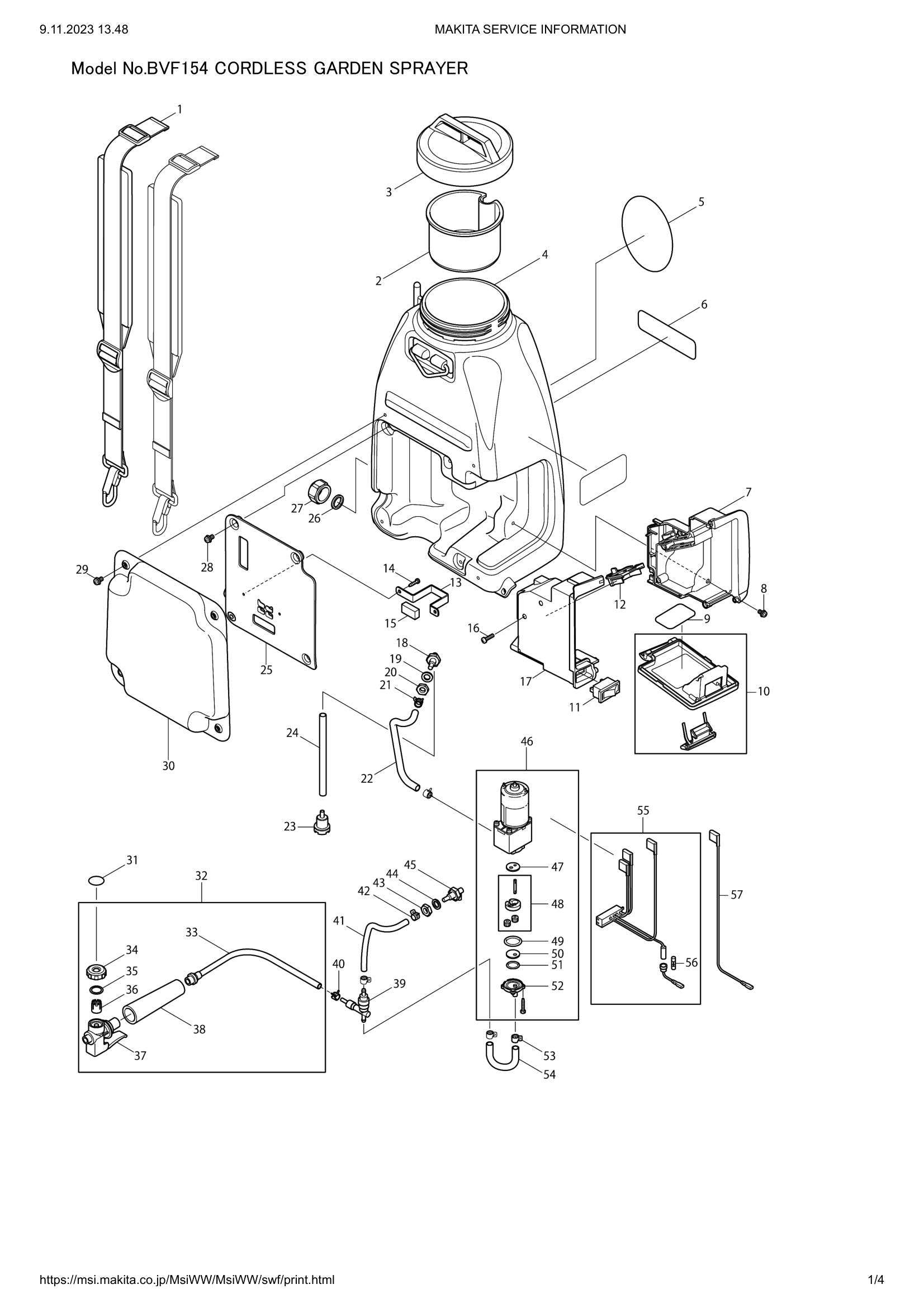 BVF154 exploded view
