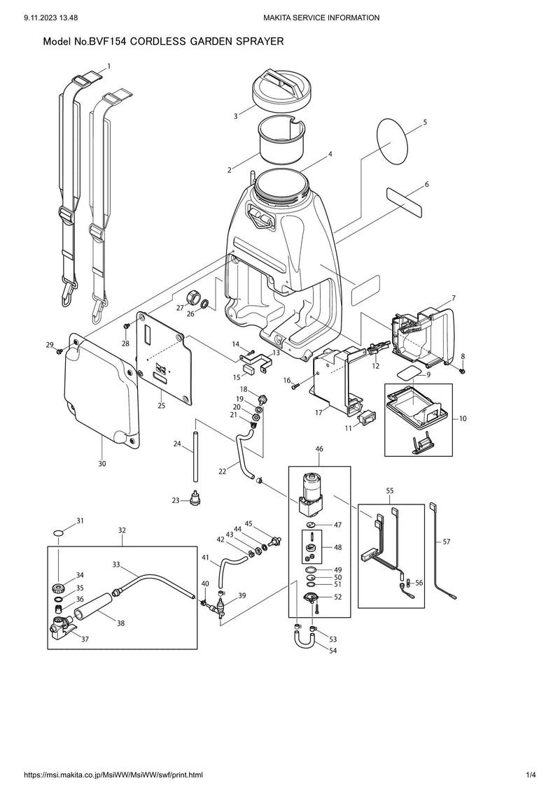 BVF154 exploded view