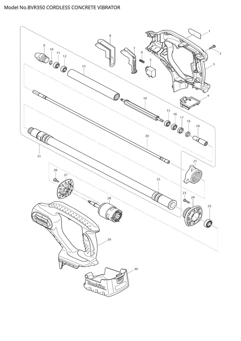 BVR350 exploded view